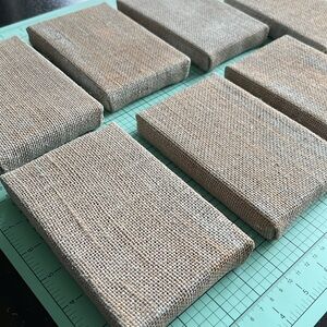 Set of Burlap craft Display Stands